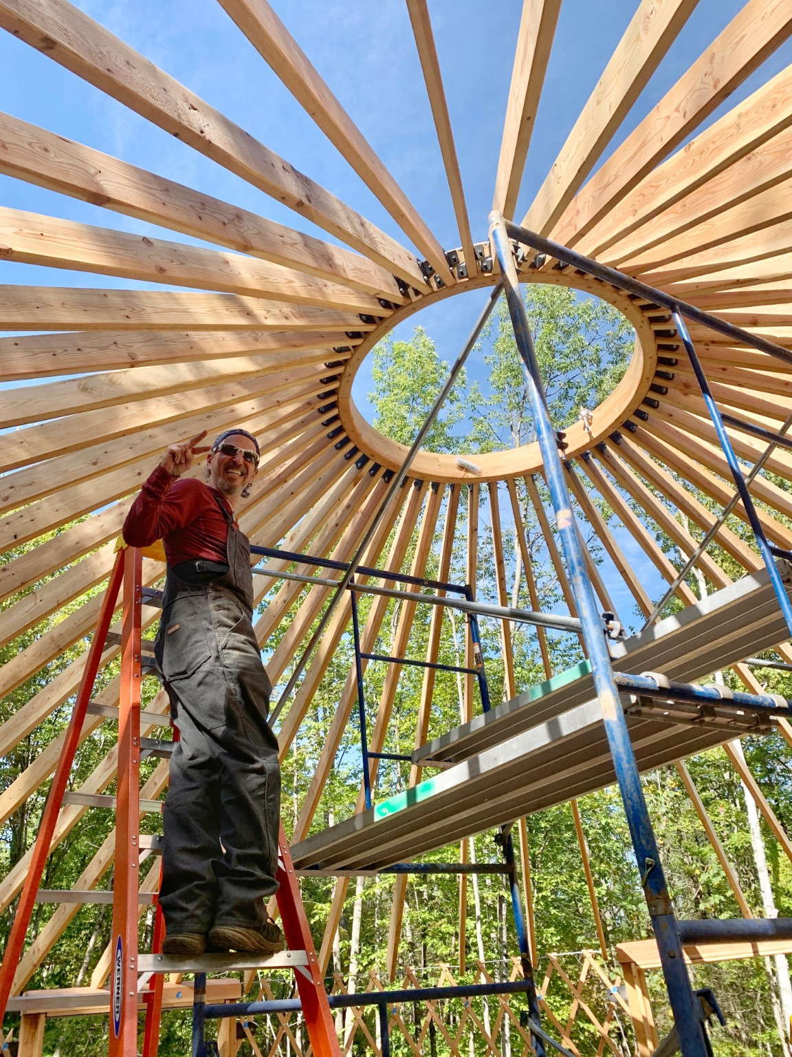 Yurt in the Adirondack woods